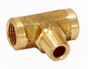 Brass Pipe Fittings Brass Forged Tee FPT to FPT to MPT